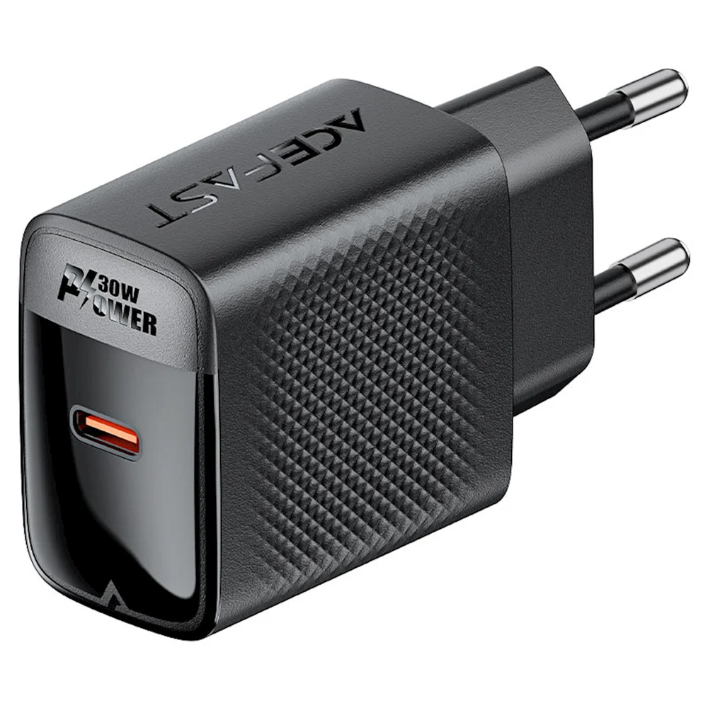 Acefast A102 PD30W GaN Black Network Charger - 2