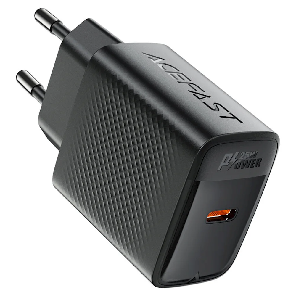 Ağ adaptör Acefast A104 PD25W GaN Black - 2