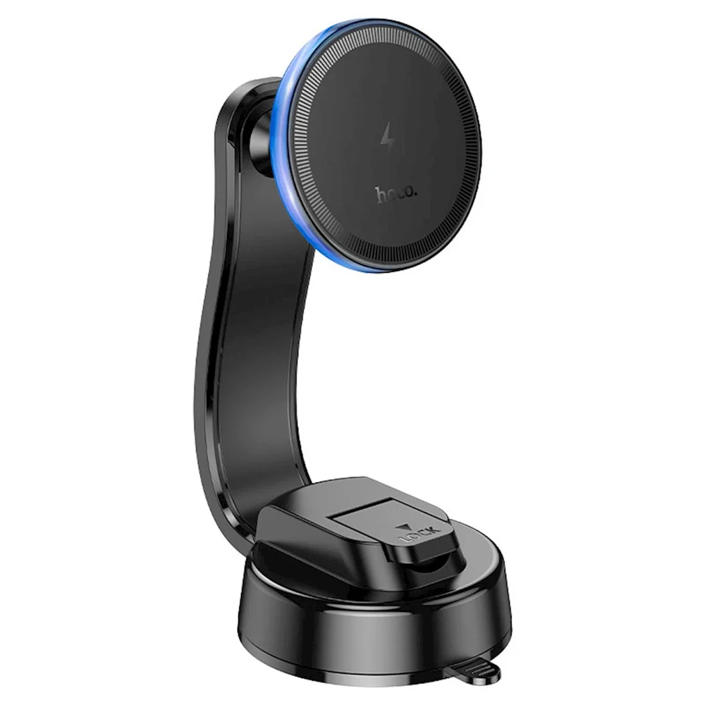 Car Phone Holder Hoco HW25 Neon Wireless Black - 3