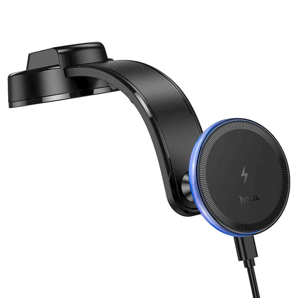 Car Phone Holder Hoco HW25 Neon Wireless Black - 4