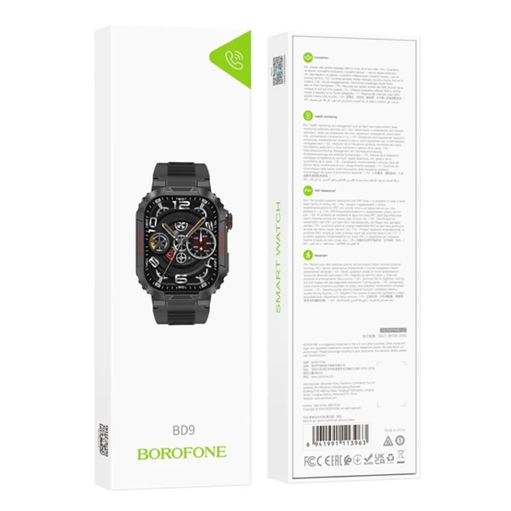 Ağıllı saat Borofone BD9 Black - 3