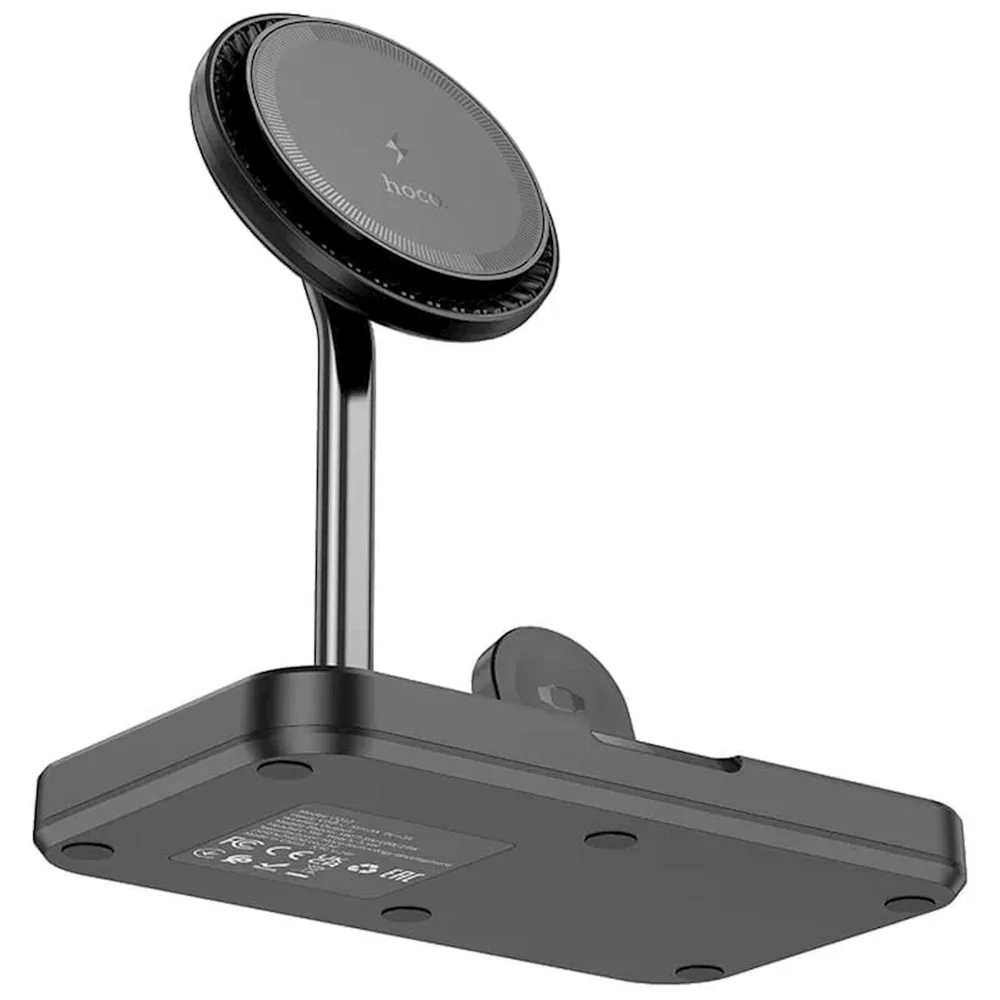 Kablosuz enerji toplama cihazı Hoco CQ12 Joyfull 3-in-1 Black - 3