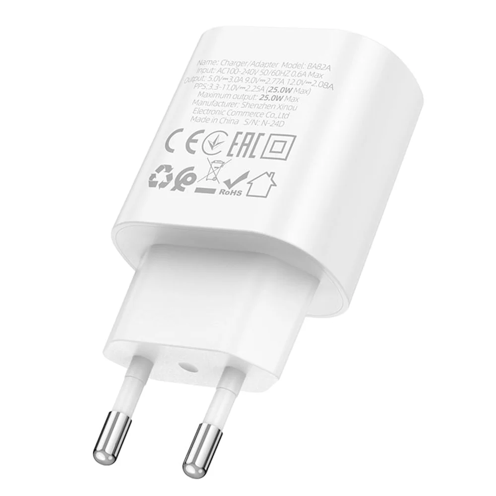Borofone BA82A White Power Adapter - 2