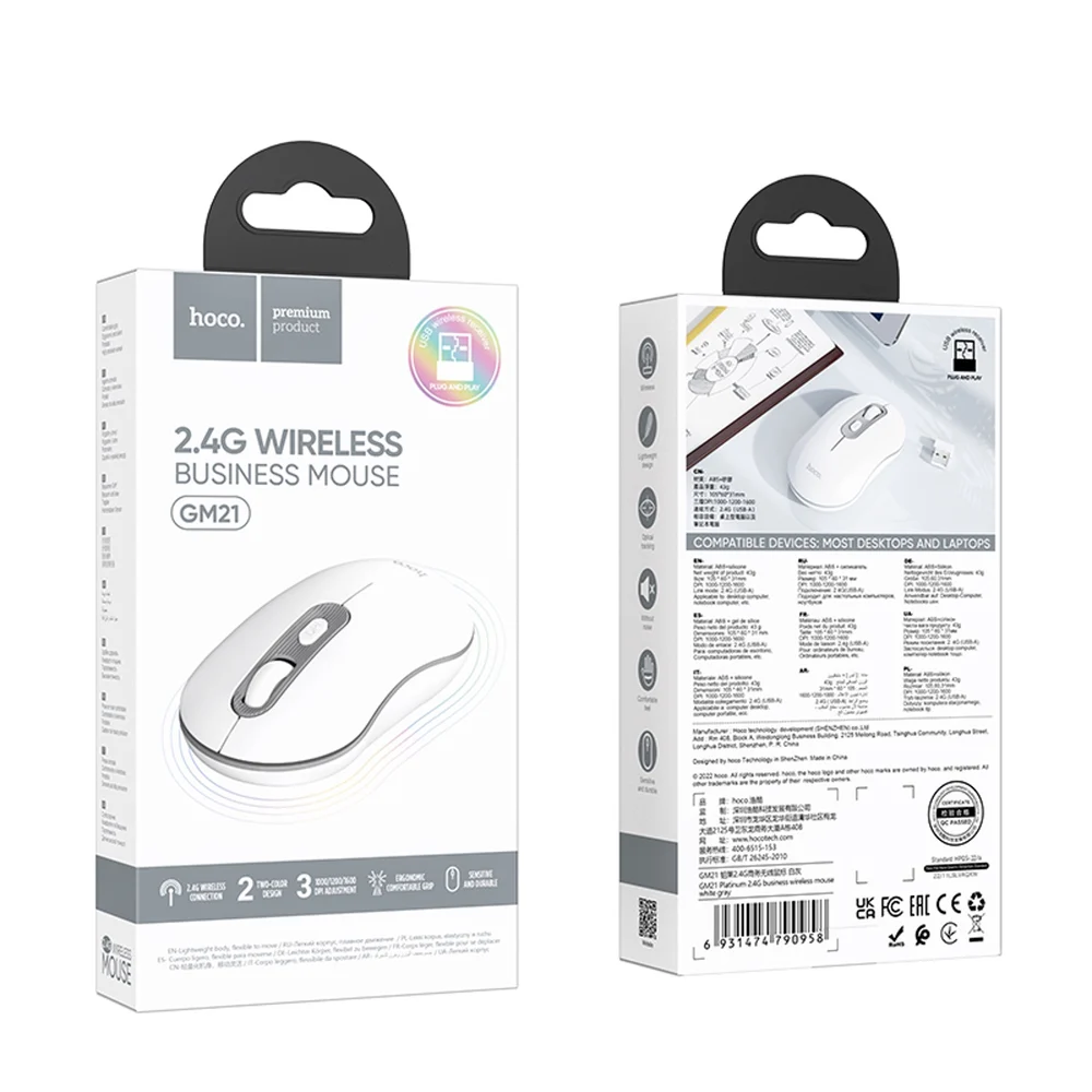 Fare Hoco GM21 Platinum White Gray - 4