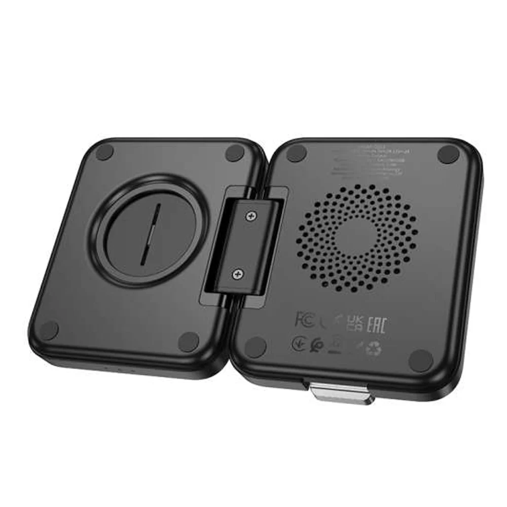 Wireless Charger Hoco CQ11 3-in-1 Wireless Magnetic 15W Black - 4