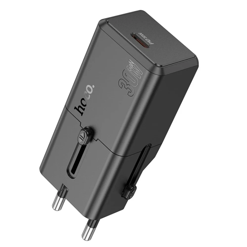 Сетевое зарядное устройство Hoco AC25 Mini Single Port PD30W Черное