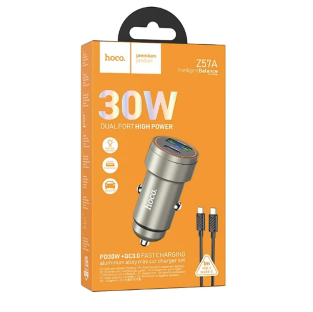 Car Charger Hoco Z57A USB-C to USB-C - 2