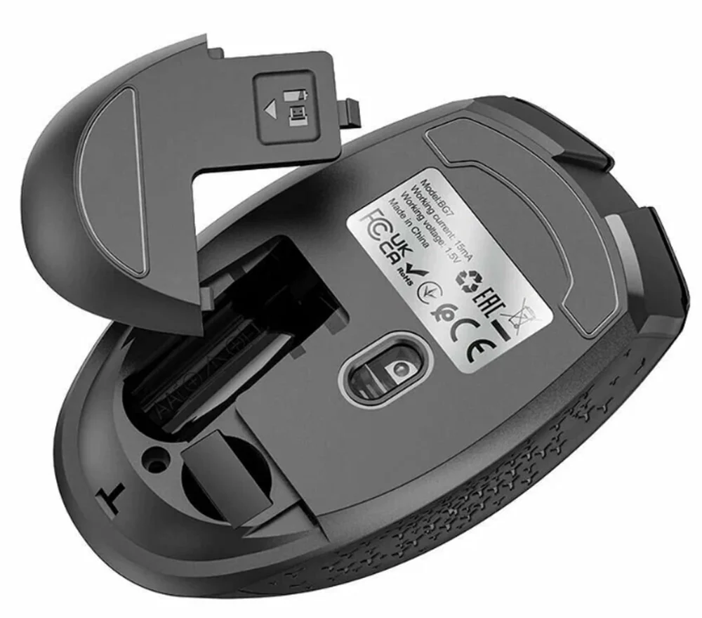 Fare Borofone BG7 Business 2.4G Platinum Siyah - 3