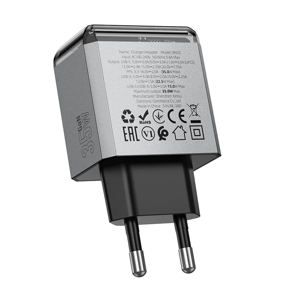 Ağ bağlantılı enerji toplama cihazı Borofone BN20 Lena PD35W(1C1A) - 4