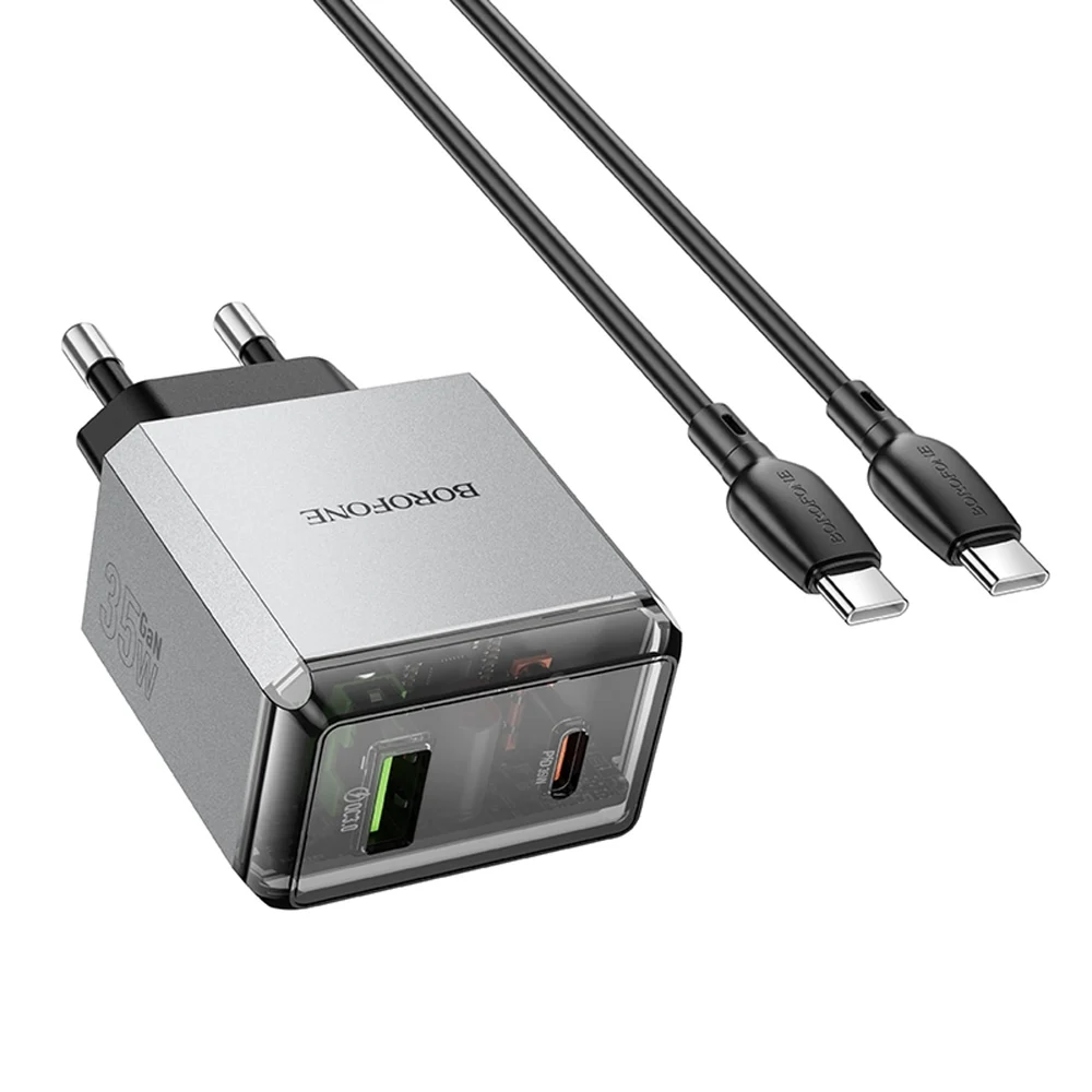 Borofone BN20 PD35W USB Type-C - Type-C Network Charging Device - 3