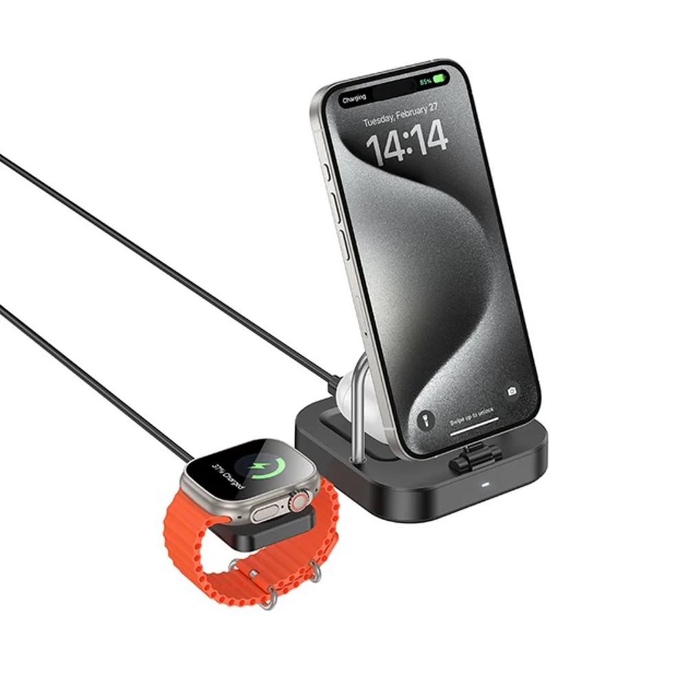 Wireless Charging Device Hoco CQ16A, Black