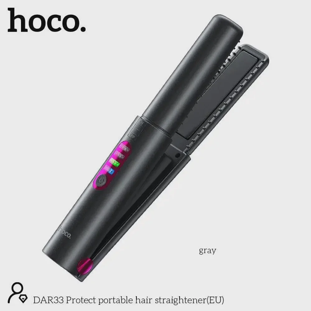 Saç üçün stayler HOCO DAR33 Protect, 5000 mAh, boz