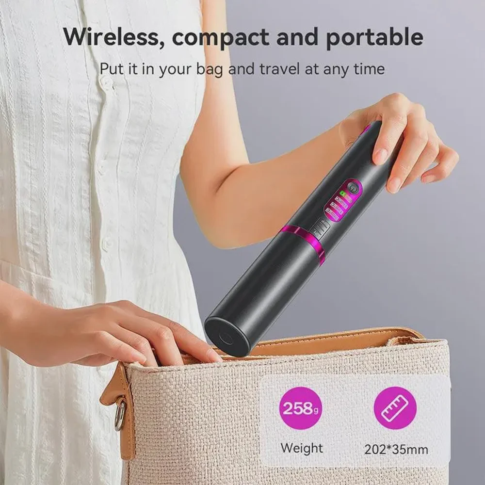 Saç üçün stayler HOCO DAR33 Protect, 5000 mAh, boz - 2