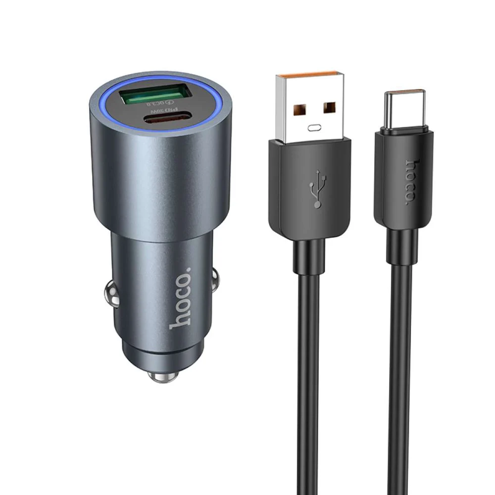 Автомобильное зарядное устройство Hoco HC-Z60 black - 2