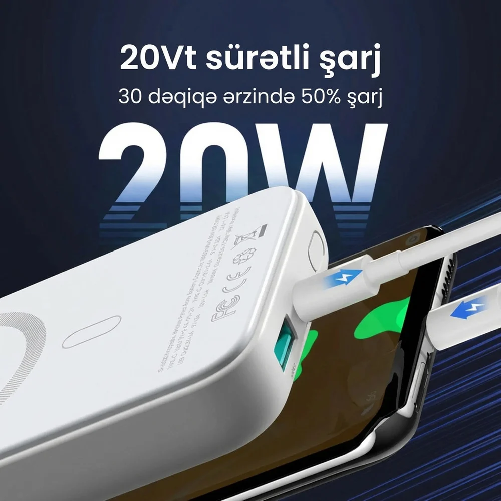 External Battery Joyroom JR-W020 10000 mAh White - 4