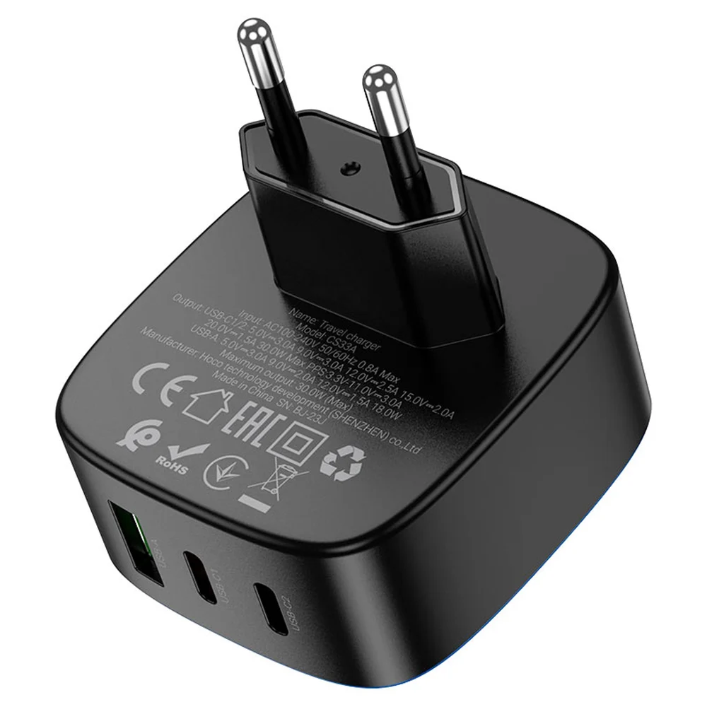 Network Power Adapter Hoco CS33A Amanecer PD30W + QC3.0 - 3