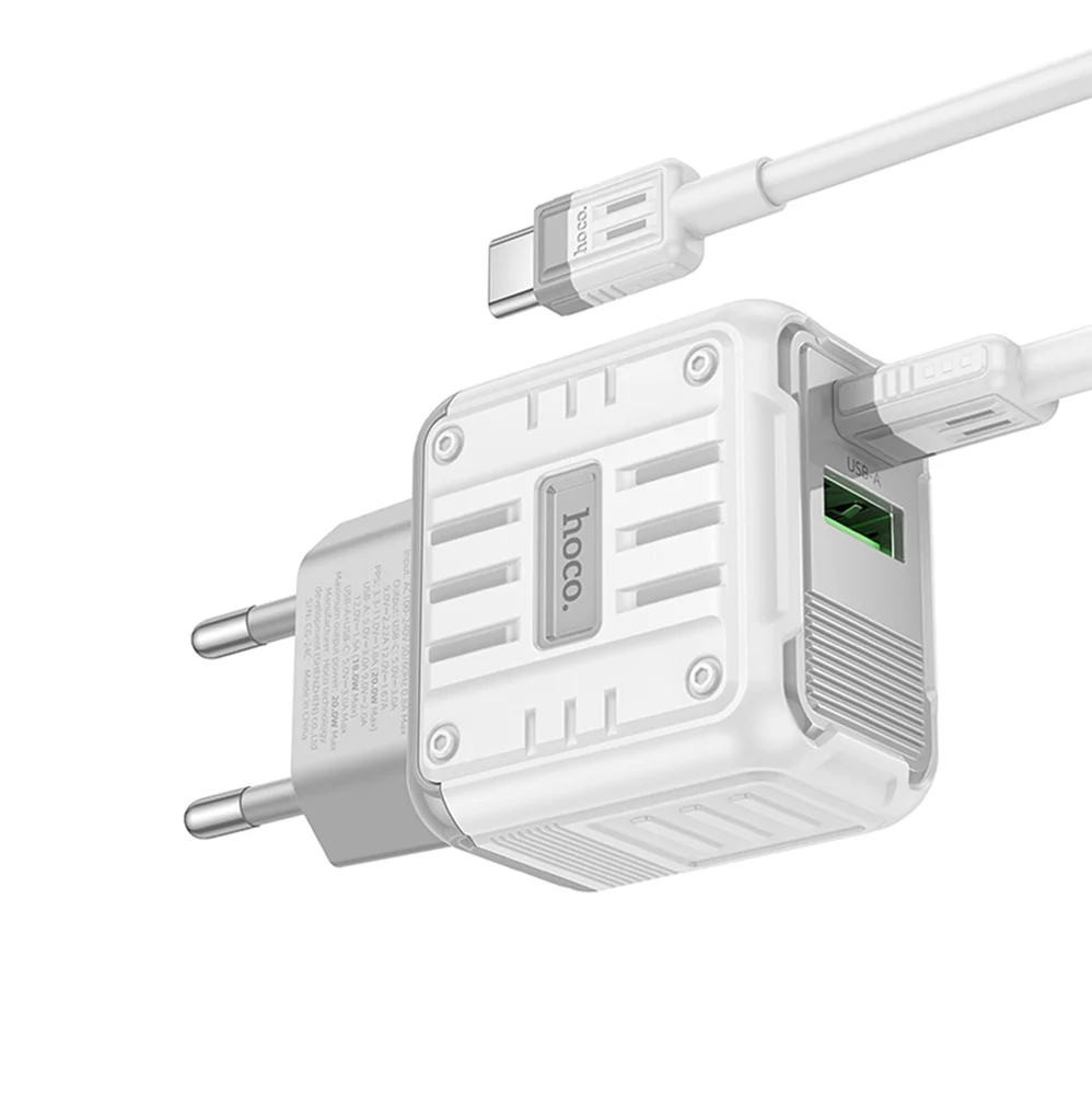 Network Power Adapter Hoco C135A, White - 2