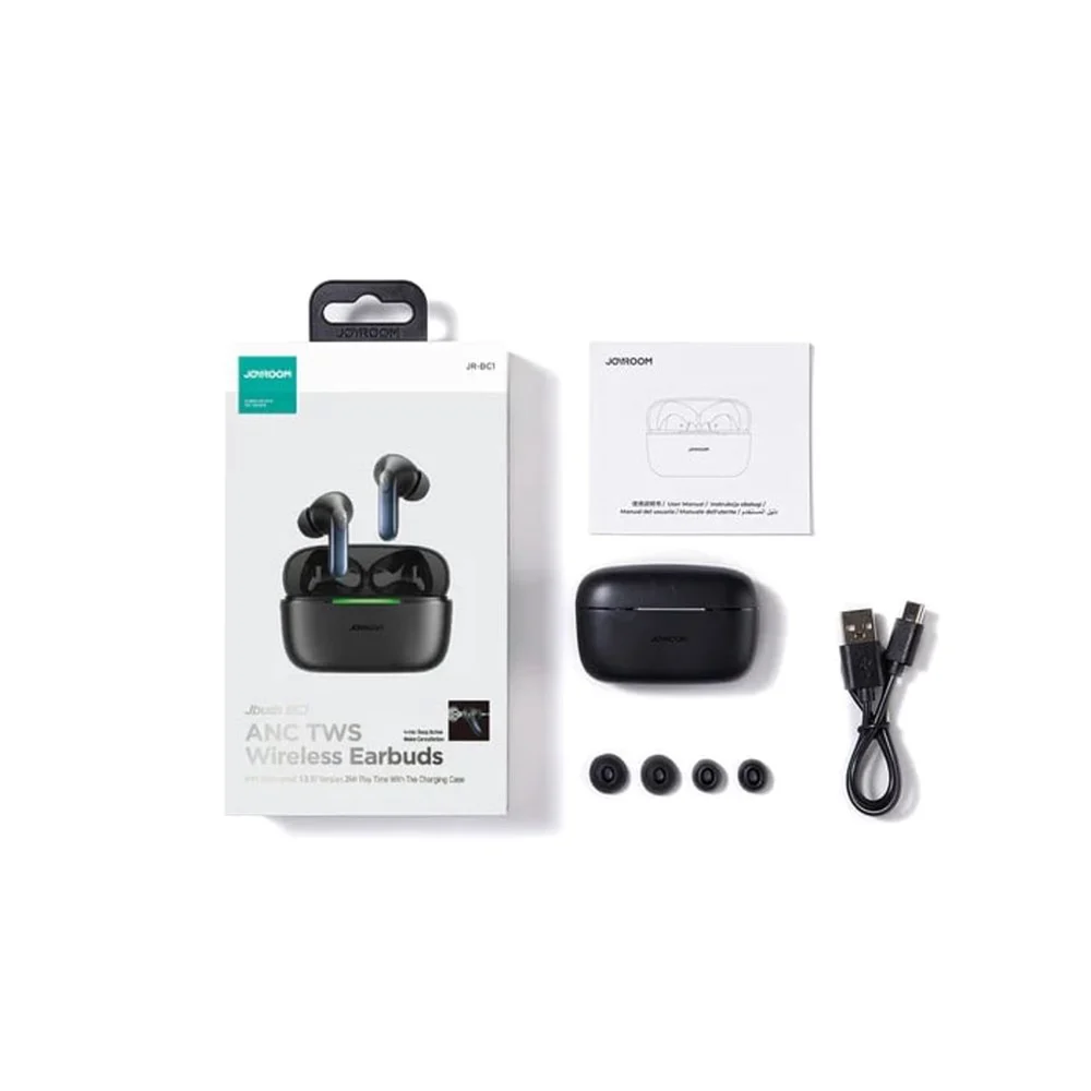 Joyroom JR-BC1 Black ANC Wireless Earbuds - 2