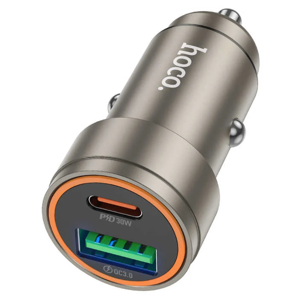 Avtomobil üçün şarj cihazı HOCO Z57A Glorious, PD 30W, QC3.0, PPS - HOCO Z57A