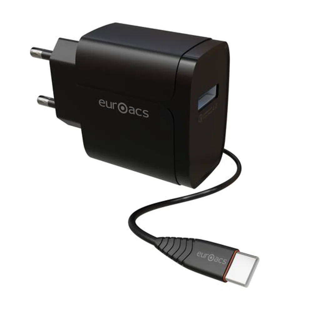 Сетевой адаптер Euroacs USB QC4.0 EU-MG644 TF C