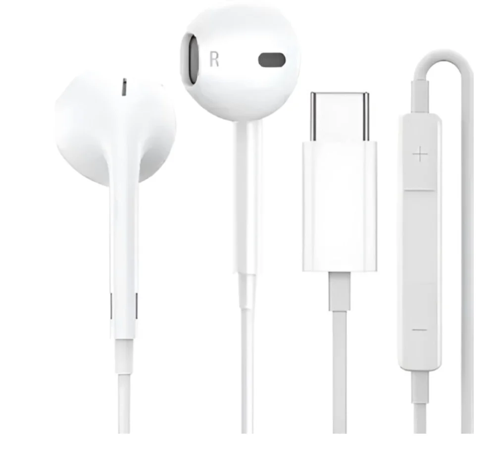 Wired Headphones, White