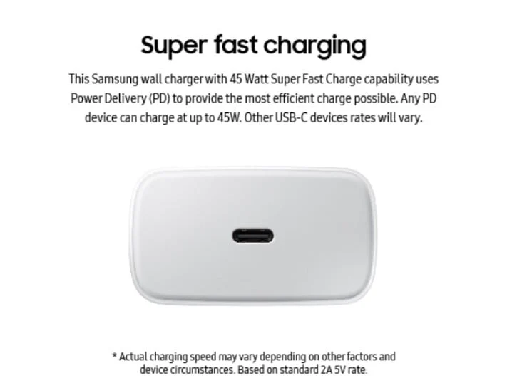 Network Power Adapter No Brand 45W EP-TA 845 White Super Fast - 3