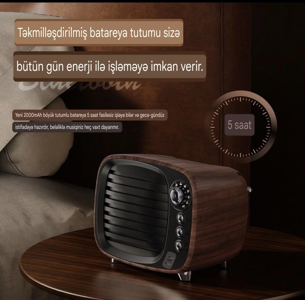 Портативная колонка 6240_taradio11 Brown - 3