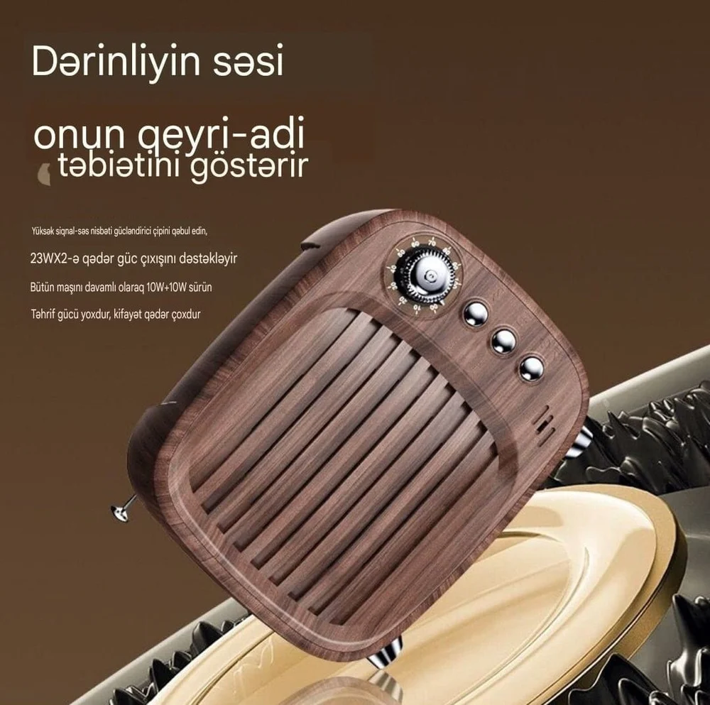 Портативная колонка 6240_taradio11 Brown - 4