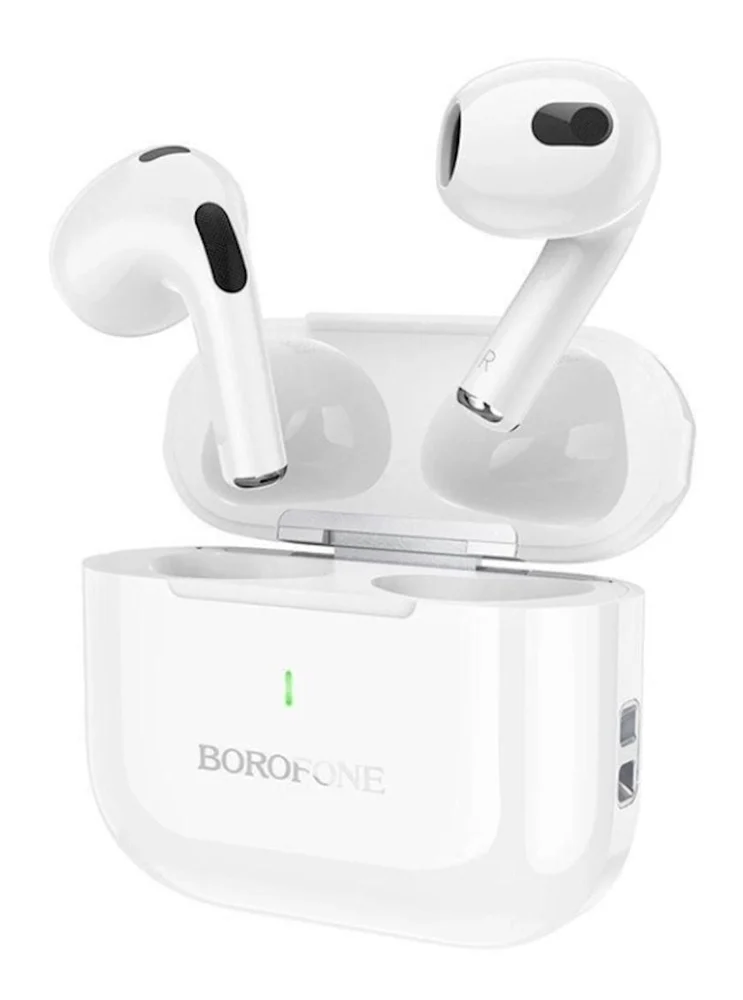 Borofone BW58 White Wireless Earbuds and Gift PD20W White Adapter - 3