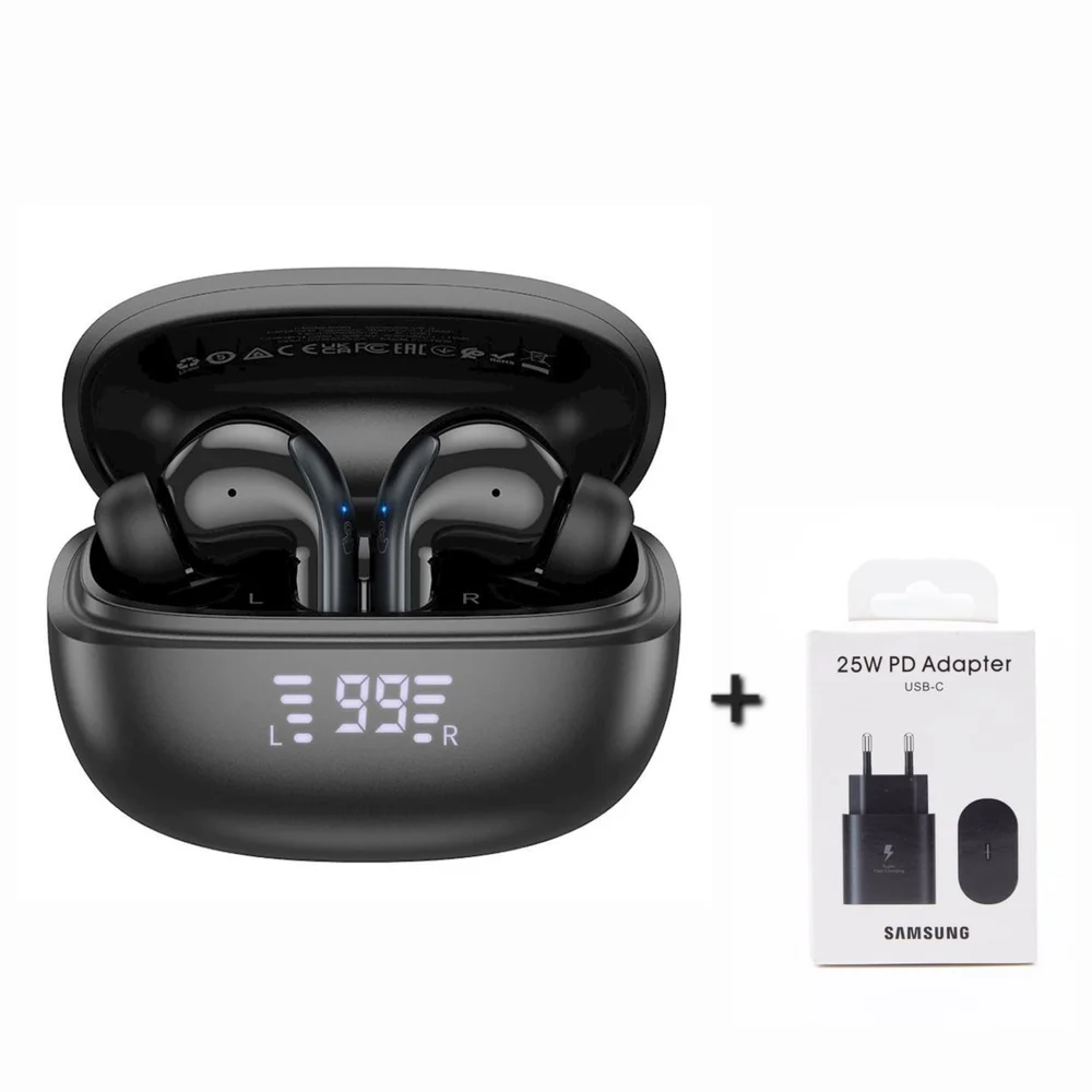 Kablosuz kulaklık Hoco EQ5 ANC/ENC Black ve Samsung Başlık PD25W Black