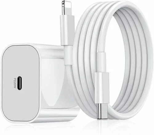 Şəbəkə enerji toplama cihazı + kabel Type-C to Lightning 1m