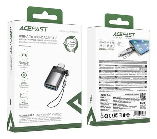 Adaptör Acefast J7 USB-A'dan USB-C - 2