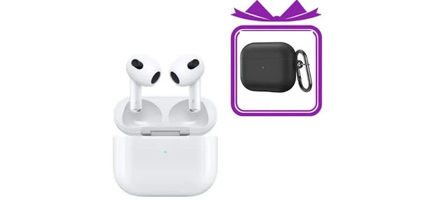 Беспроводные наушники AirPods 3 A Class Черный чехол в подарок