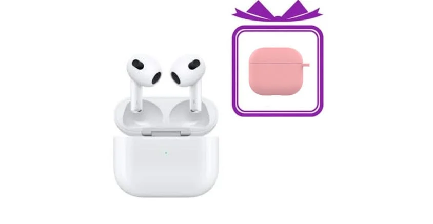 Simsiz qulaqlıqlar AirPods 3 A Class Pink Case Hədiyyəli