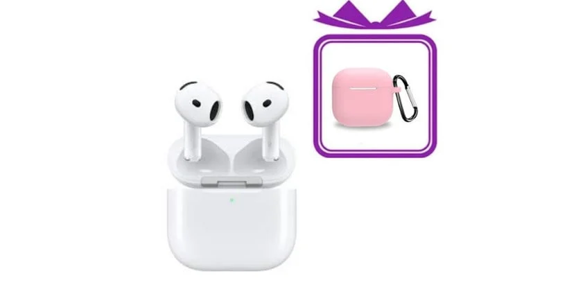 Simsiz qulaqlıqlar AirPods 4 A Class Pink Case Hədiyyəli