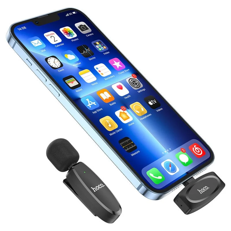Wireless Microphone Hoco L15 Crystal iP Lightning - 4