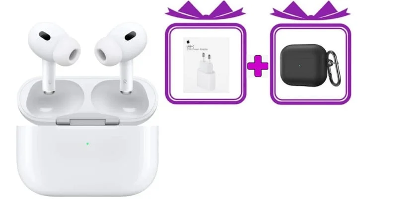 Qulaqlıq Pro 2 White + çexol Black və adapter 20W Hədiyyə