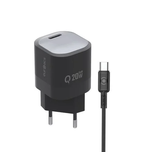 Adapter PD 20W Euroacs EU-MQ709 mini c black