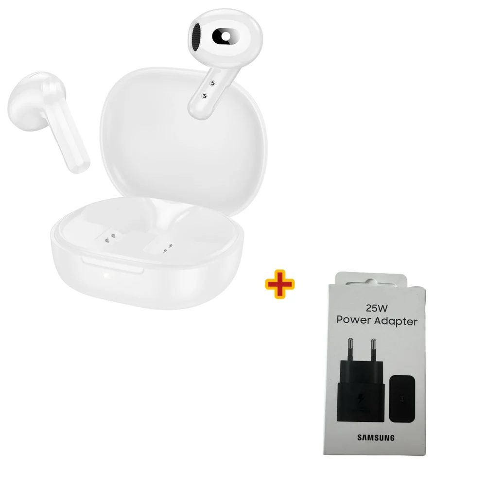 Беспроводные наушники Borofone BW65 White + адаптер