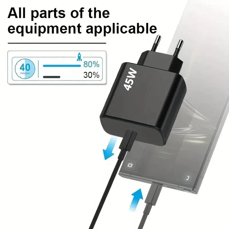 Adapter + kabel Type-C to Type-C Fast Charging Black - 2