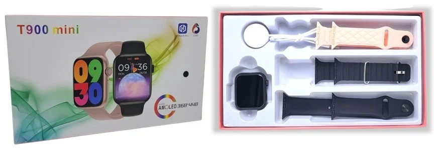 Mini Smart Watch 31 T900 Set - Bluetooth Call, Health Sensors, with Additional Accessories