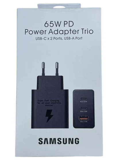 Şəbəkə enerji toplama cihazı No Brand 65W 25W 15W PD Teledoctor/3in1-Fast Black
