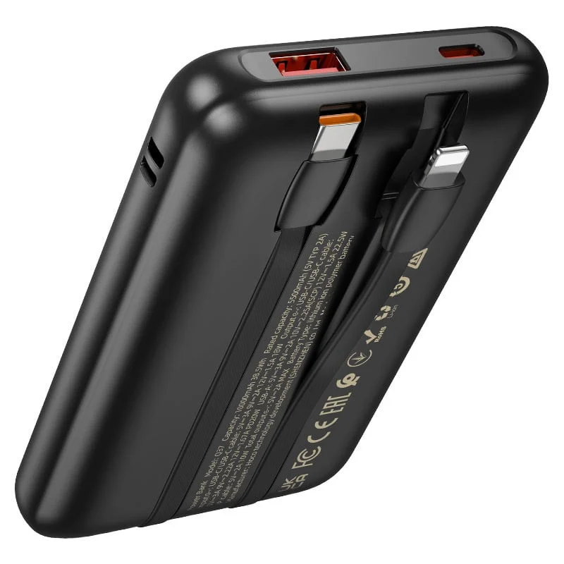 External Battery Hoco Q37 10000 mAh Black - 4