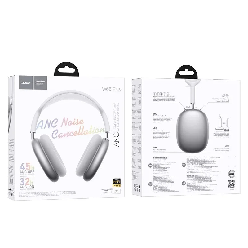 Беспроводные наушники Hoco W65, серебристый HocoW65 silver