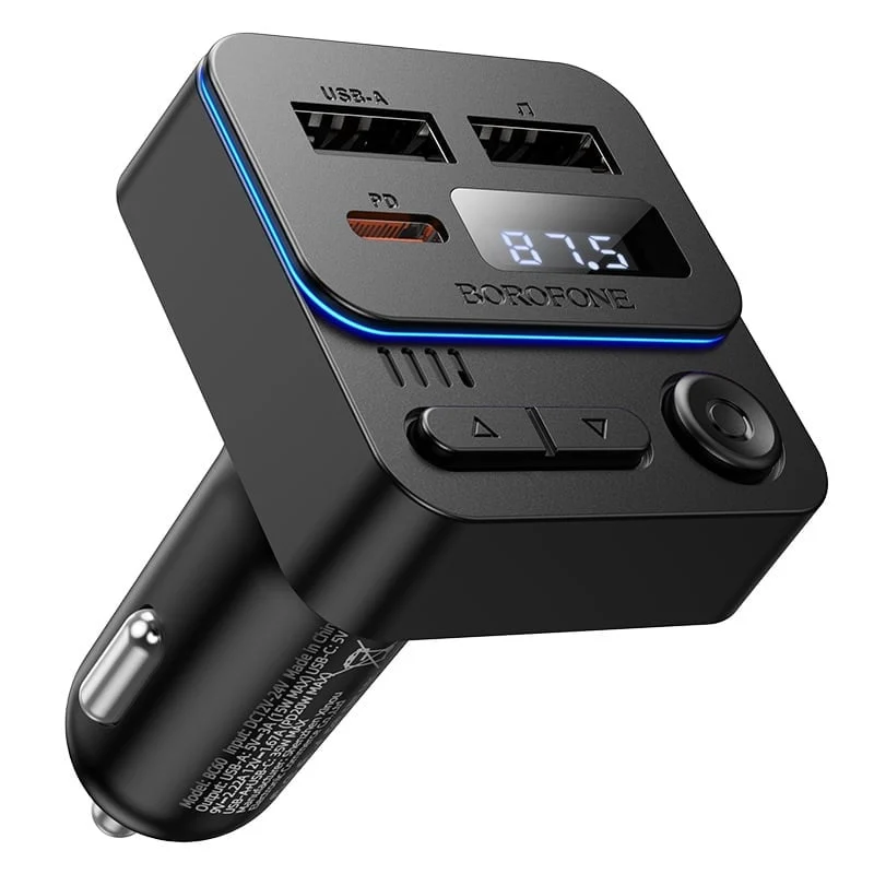 FM передатчик для автомобиля Borofone BC60 Black