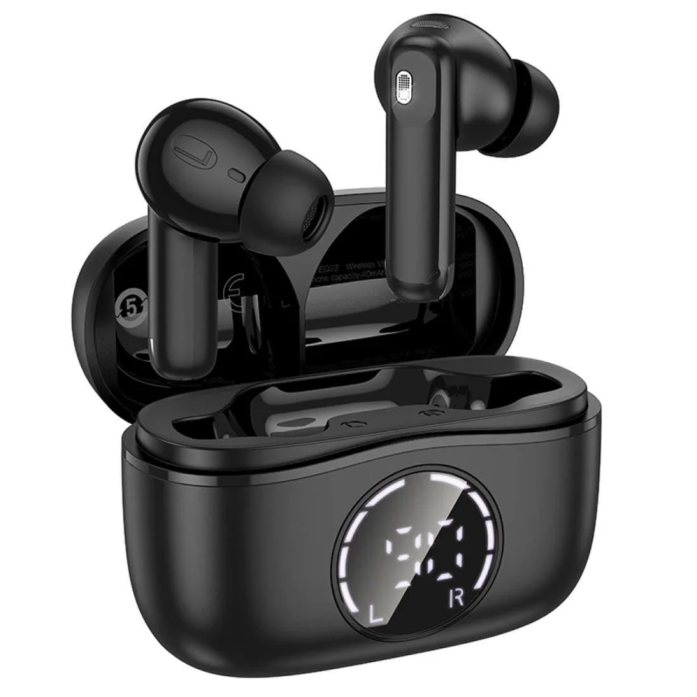 Hoco EQ22 Black Wireless Earbuds - 2