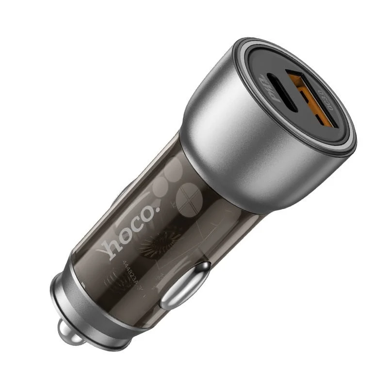 Hoco NZ8 Black Car Power Charger - 3