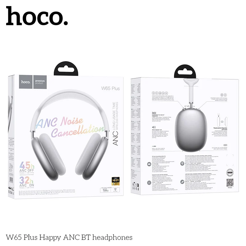 Hoco W65 Plus Gray gmm416 Wireless Earphone - 2