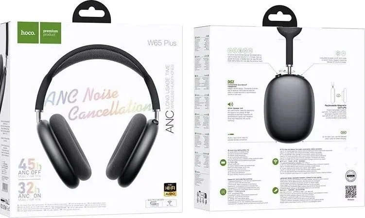 Wireless Earphone Hoco W65 Plus Black gmm417 - 2
