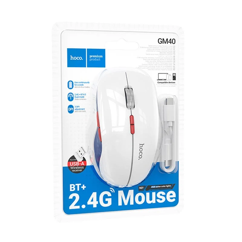 Siçan Hoco GM40 White - 2